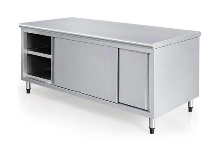 Sliding-door worktable
